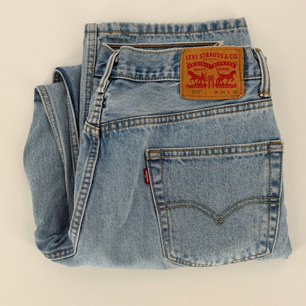 Levi Strauss & Co. 550 35X29 (actual) Men's Jeans Denim Blue Y2K